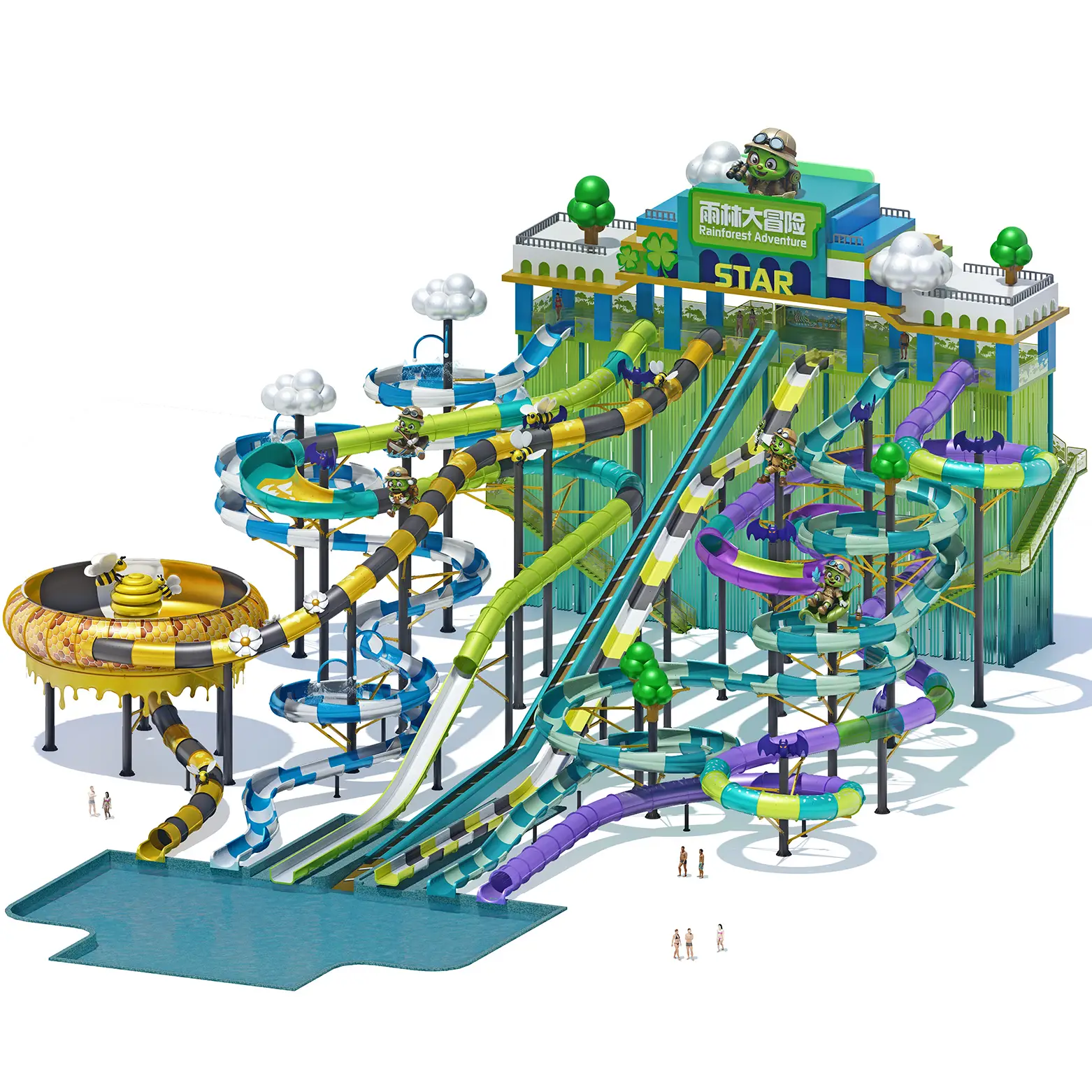 Dual-Realm Expedition  Water Slide Complex