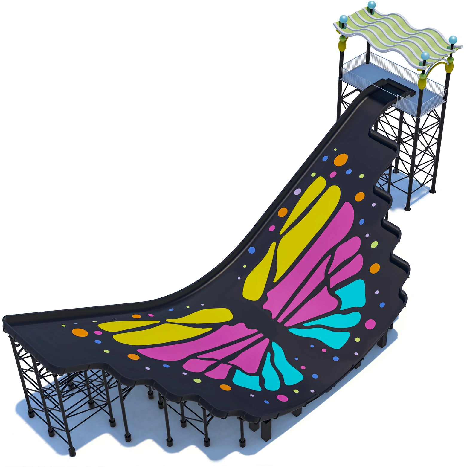Butterfly Theme Wave Slide
