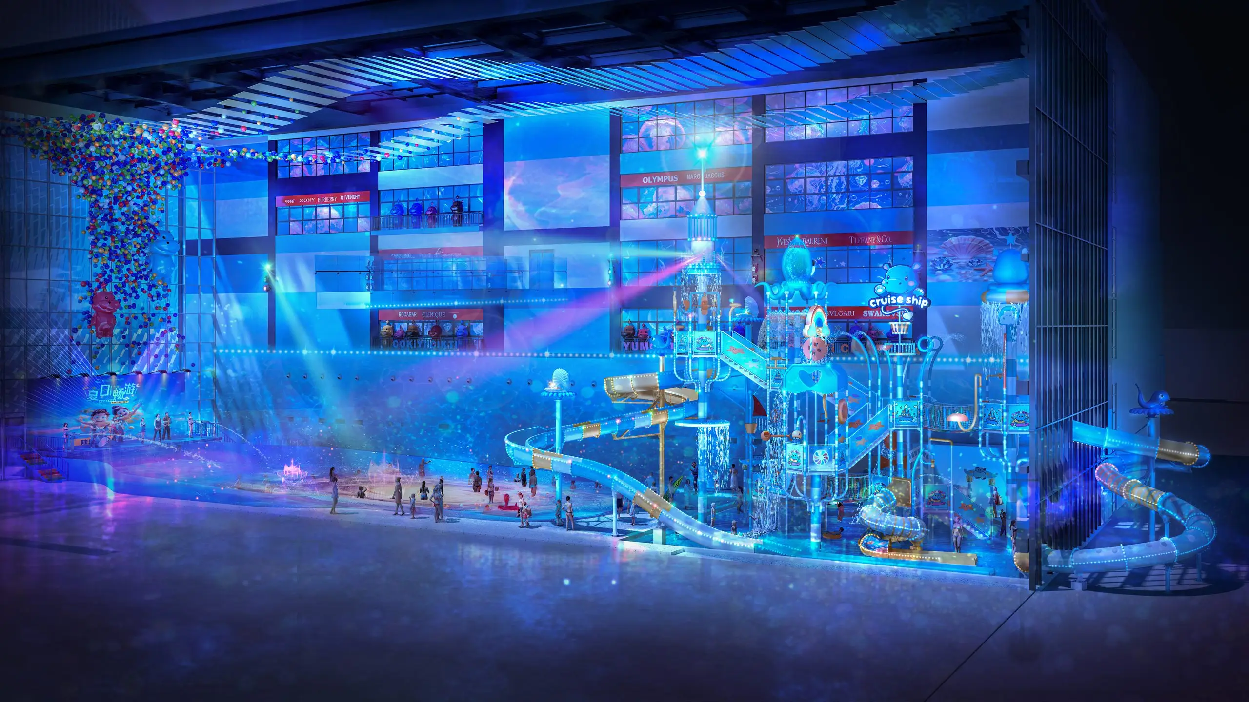 Why Do Translucent Water Slide Lights Fail Upon Opening? Dark Slide Lighting Waterproofing & Translucent Slide LED Sealing Guide