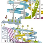 Commercial Multi-Lane & Spiral Water Slide
