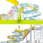 Commercial Multi-Lane & Spiral Water Slide