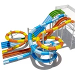 Commercial Multi-Lane & Spiral Water Slide