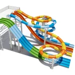 Commercial Multi-Lane & Spiral Water Slide
