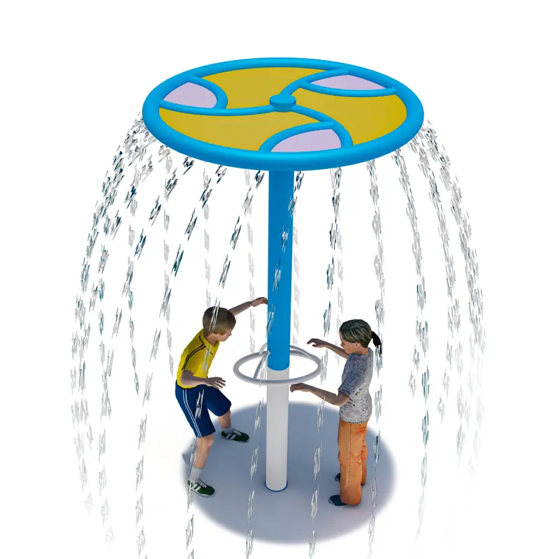 Rotating Waterfall Splash Feature