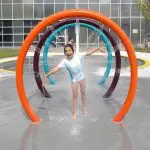 Rainbow Water Rings – Interactive Splash Tunnel