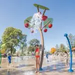 Cherry Tipping Bucket Water Play Feature