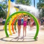 Rainbow Water Rings – Interactive Splash Tunnel