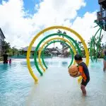 Rainbow Water Rings – Interactive Splash Tunnel
