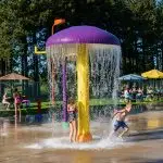Rain Mushroom Splash Feature