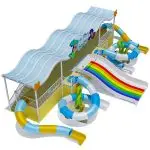 Commercial Ocean Theme Combination Water Slide for Kids