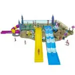 Ocean Castle Theme Combination Water Slide for Kids