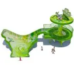 Commercial Butterfly Garden Theme Water Slide for Kids