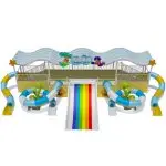 Commercial Ocean Theme Combination Water Slide for Kids