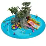 Jungle Cave Theme Water Slide for Kids