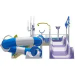 Commercial Ocean Theme Water Slide for Toddlers & Kids