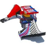 Grand Prix Racing Car Theme Commercial Combination Kids Water Slide
